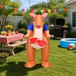 Enjoy a Memorable Celebration in This Inflatable Kangaroo Costume