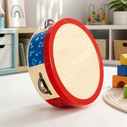 Brightly Coloured Tambourine for Musical Learning