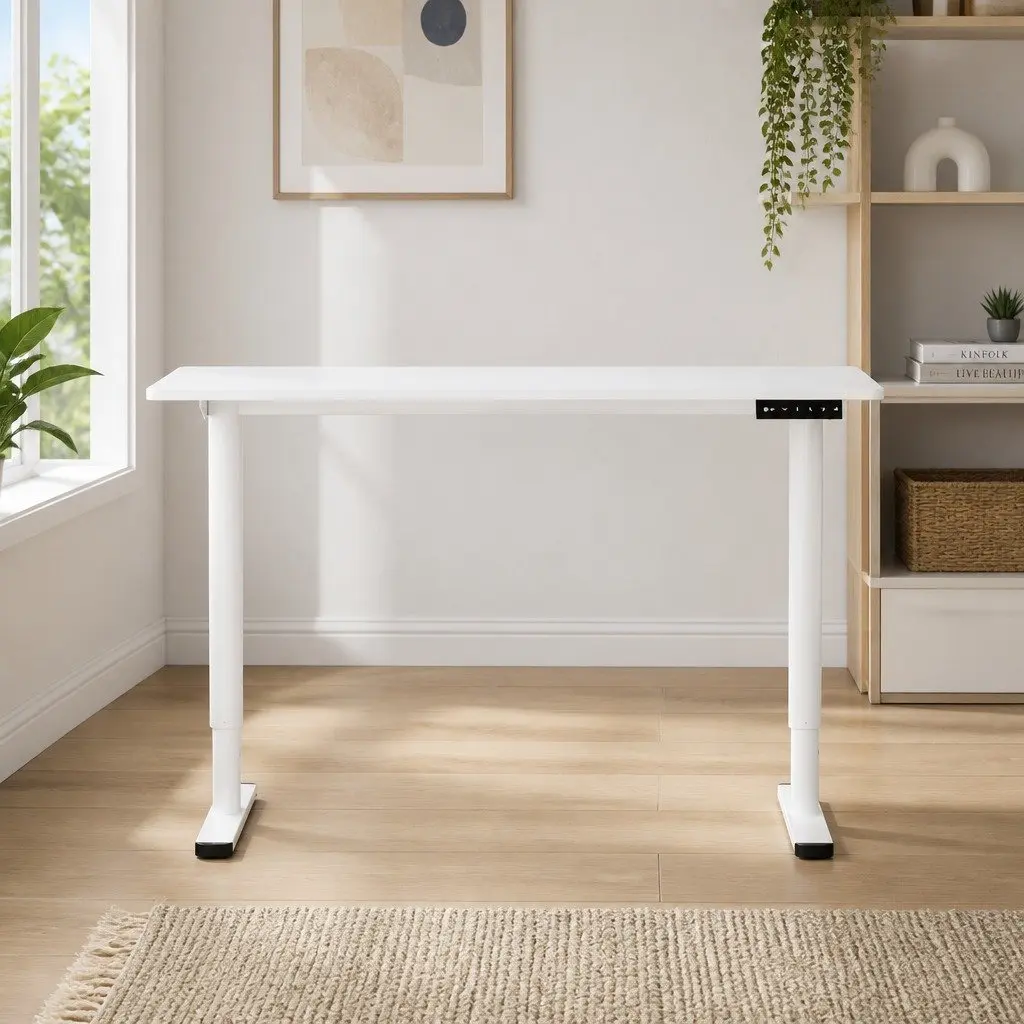 Electric Standing Desk 120cm Motorised Sit Stand Adjustable Height Office Workstation