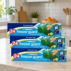 Freezer Guard Storage Bags 24pk x3 - Organize Your Freezer Effectively