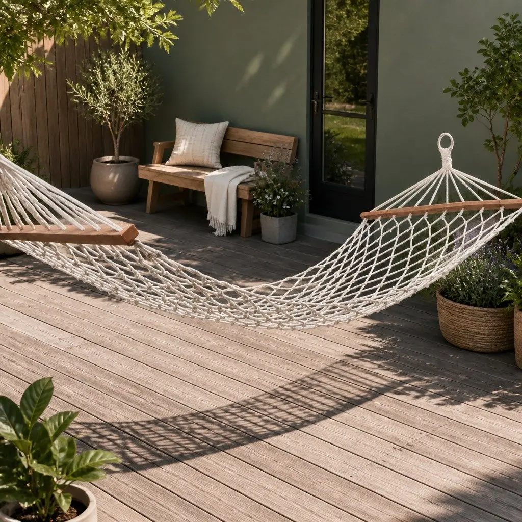 Cream Hammock Bed