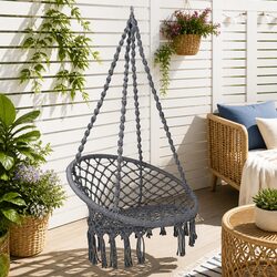 Elevate Your Space with a Stylish Grey Hammock Chair