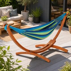 Elevate Your Outdoor Space with This Hammock Bed