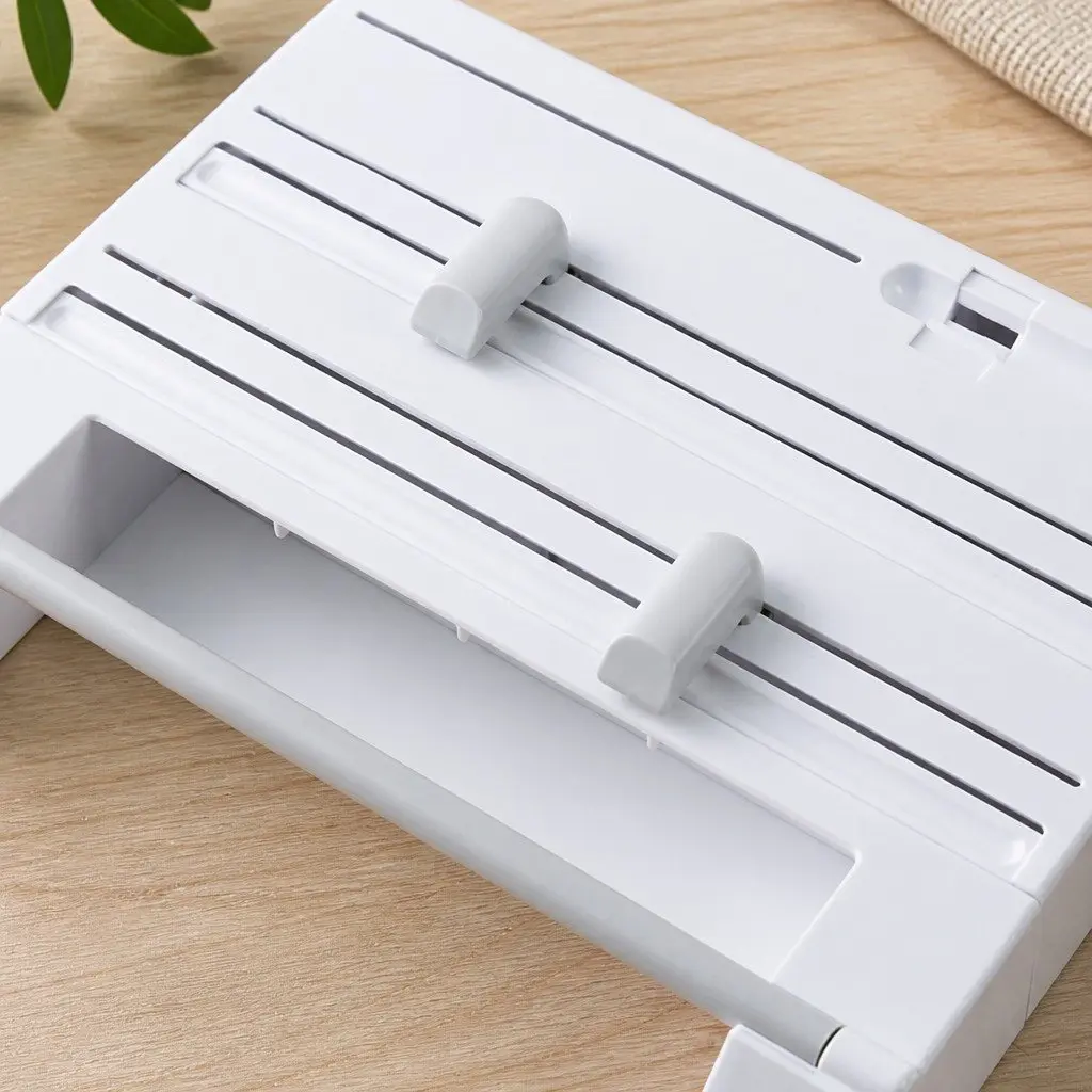Wall Mounted Kitchen Rack Jumbo Size Paper Towel Holder with Foil Plastic Wrap Dispenser