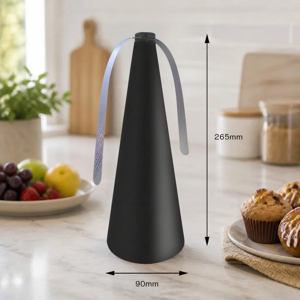 Fly Repellent Device Portable Cordless Chemical Free Rotating Blades Bug Deterrent