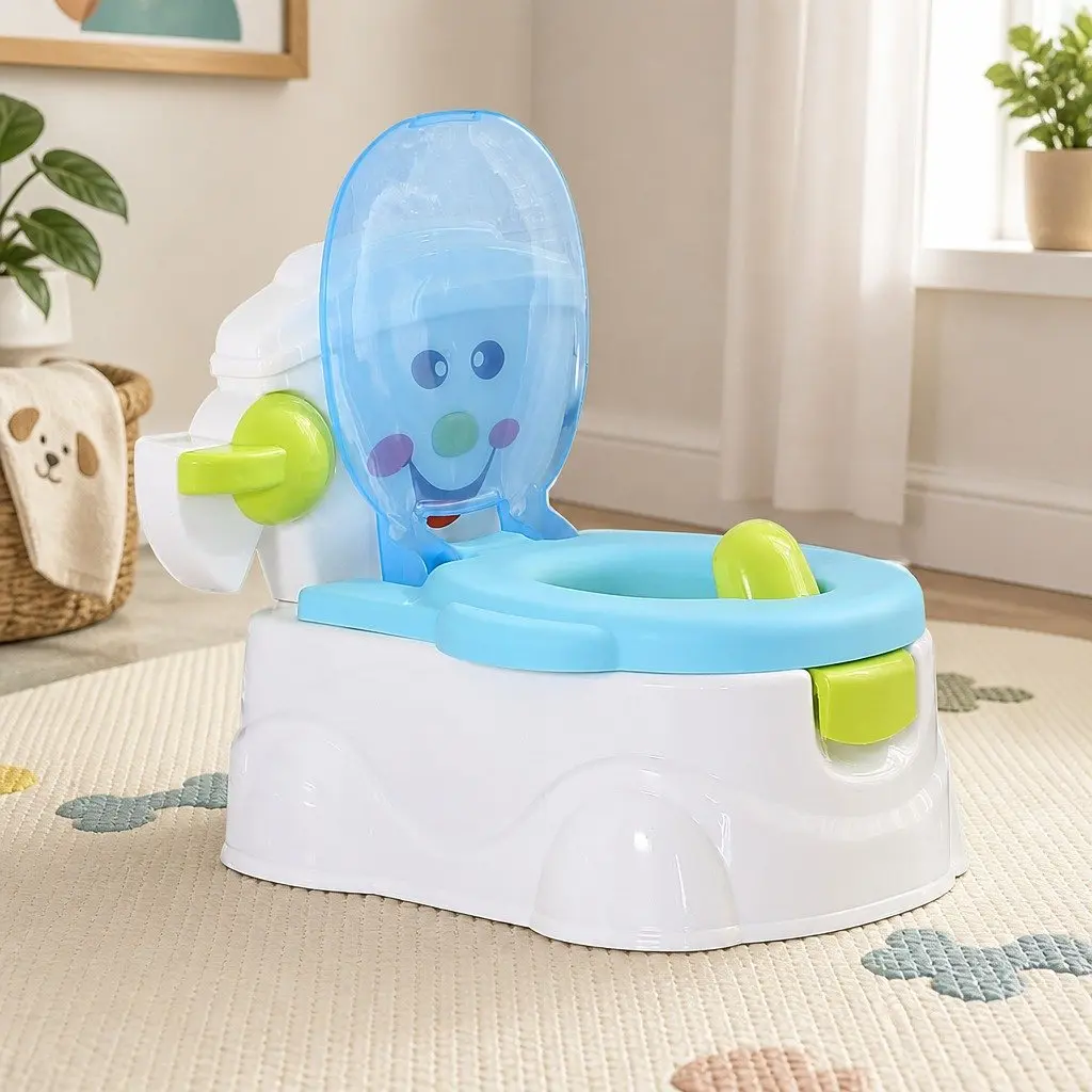 Kids Potty Trainer Seat 3-in-1 Step Stool Removable Bucket for Easy Cleanup