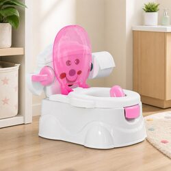Stylish Pink Kids Potty Trainer Enhances Your Bathroom