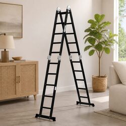 Multi Purpose Ladder Aluminium 5.7m Folding Heavy Duty Non Slip Safety Locking