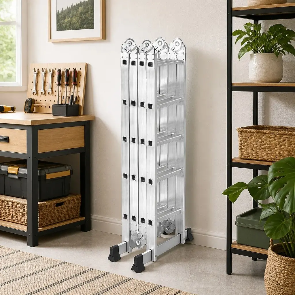Multi-Purpose Folding Ladder Aluminium Heavy-Duty 150kg Load Capacity