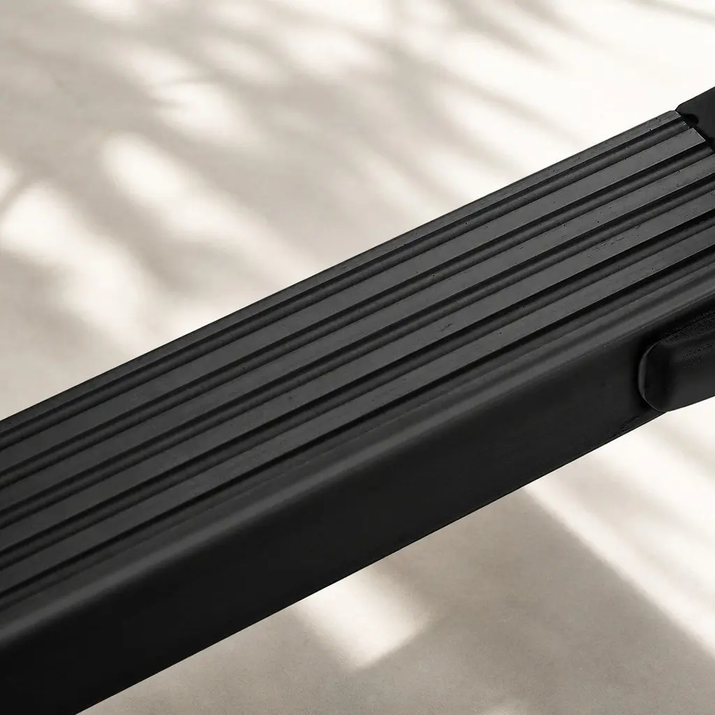 Telescopic Aluminium Ladder 3.8M Multipurpose Portable Extendable Work Black