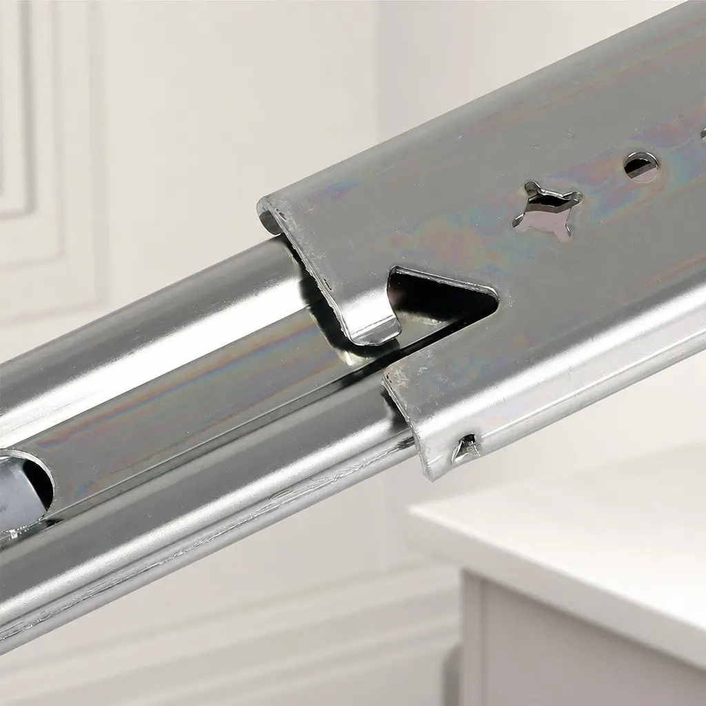 Heavy-Duty Drawer Slides 559MM 150KG Load Locking Telescopic Full Extension