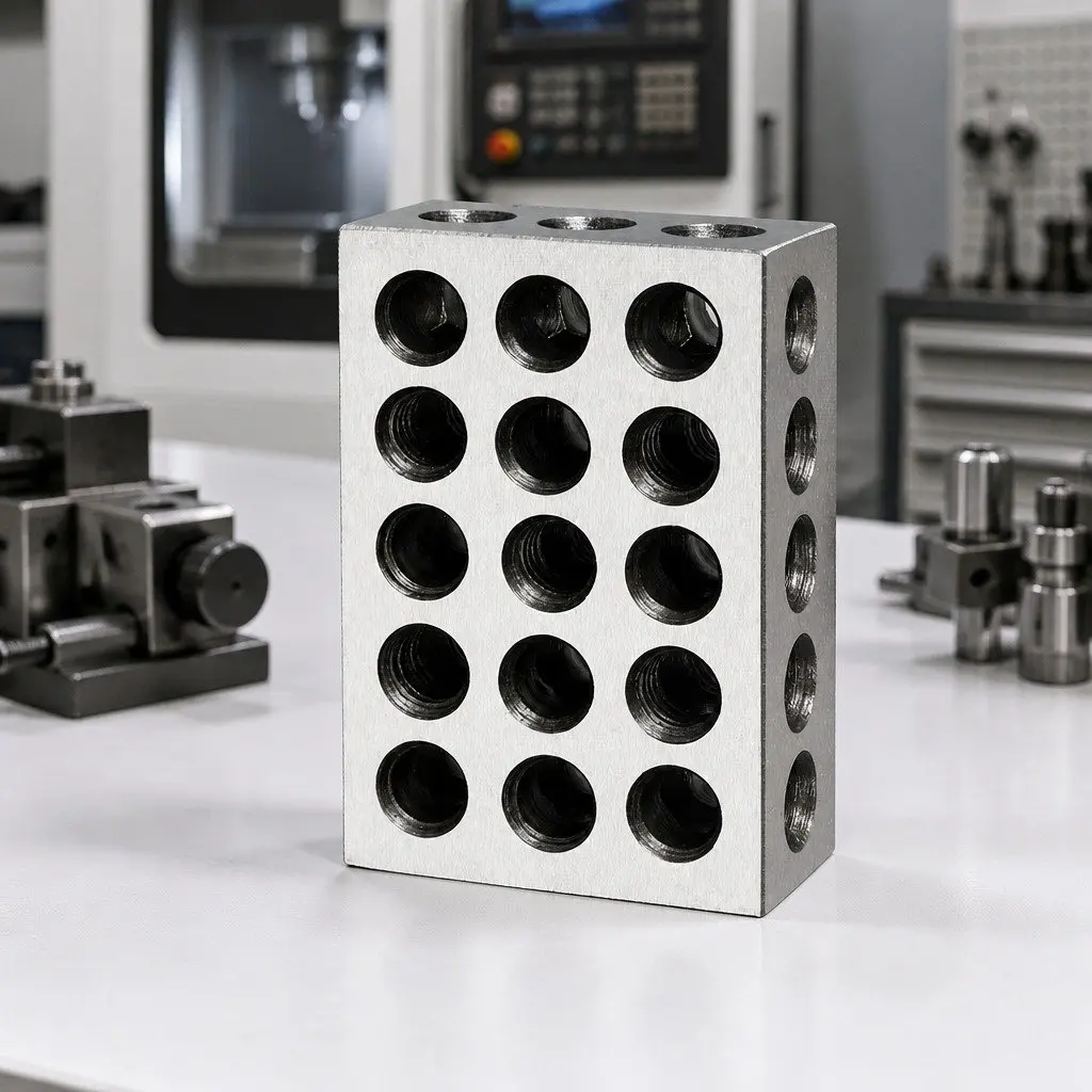 1-2-3 Machinist Blocks Set Hardened Steel Precision Tool for Setup Layout Inspection