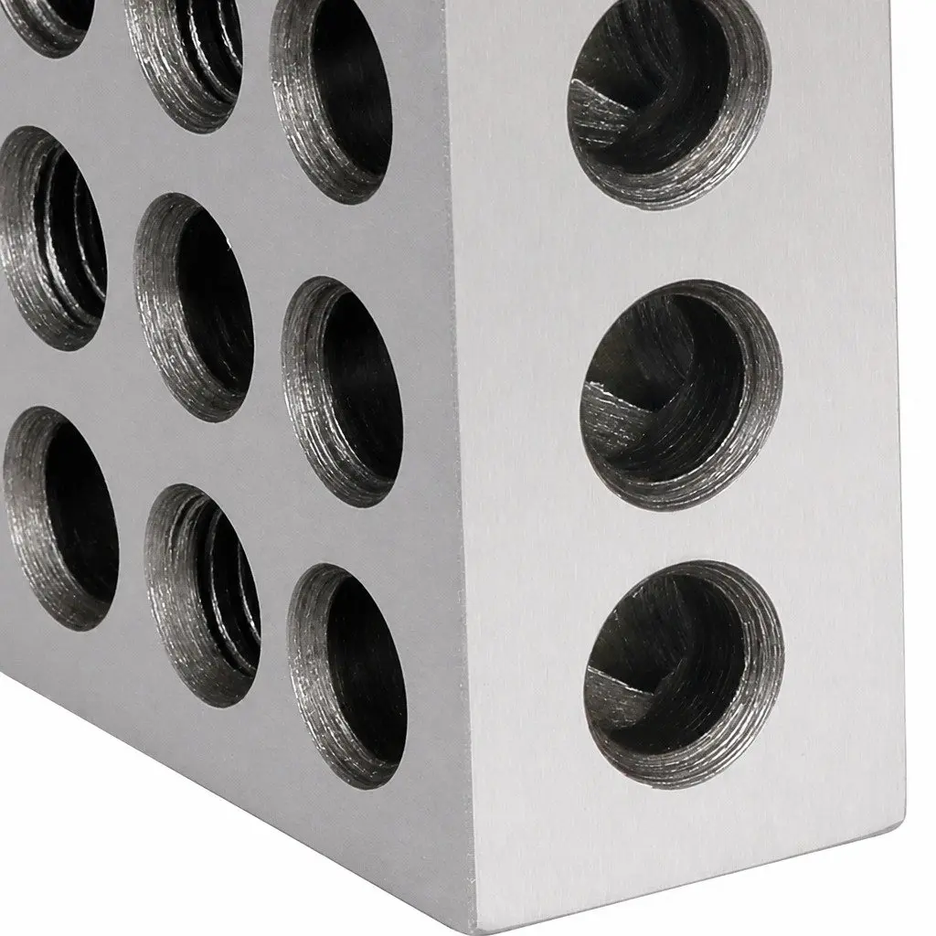 1-2-3 Machinist Blocks Set Hardened Steel Precision Tool for Setup Layout Inspection