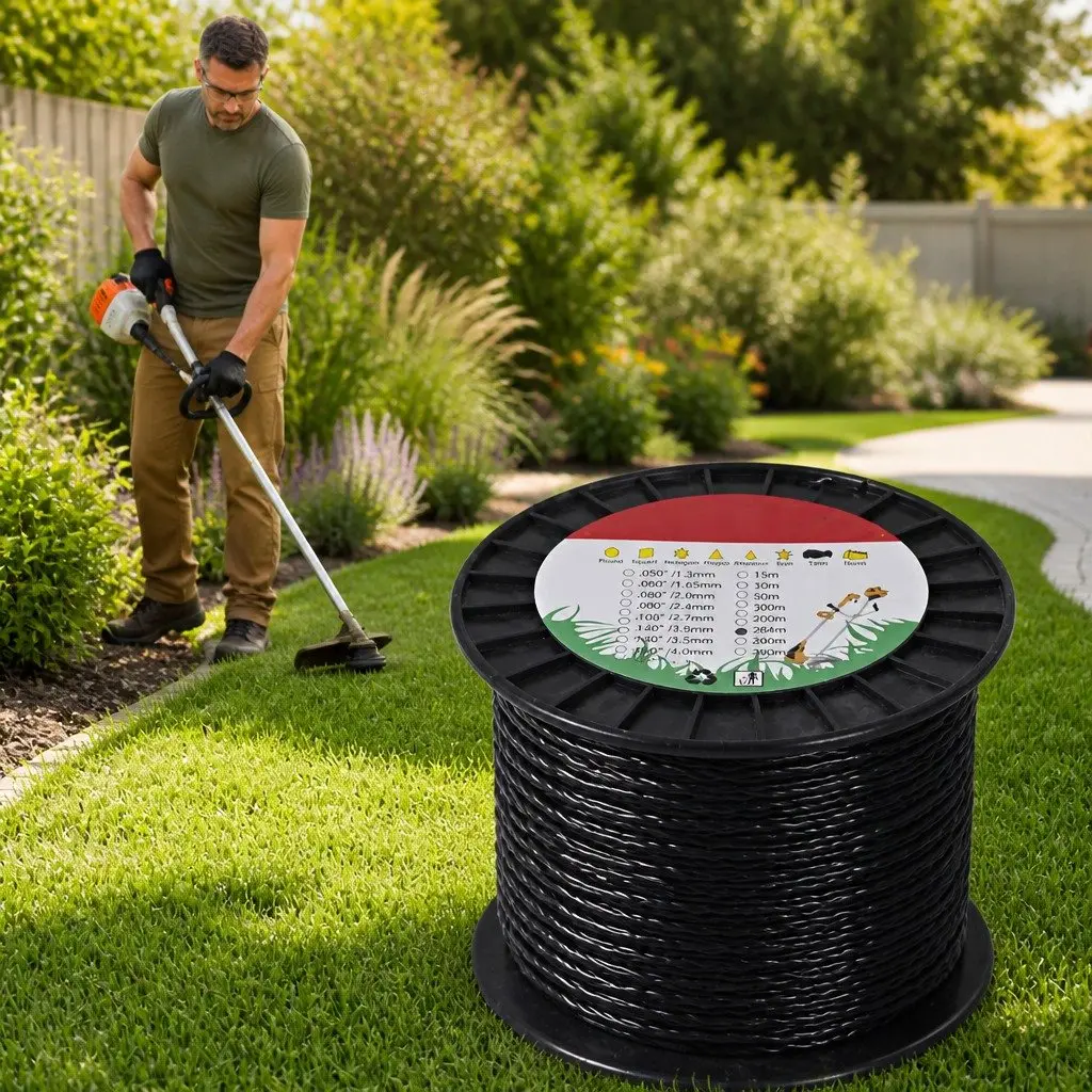 Trimmer Line 2.7mm Spiral Twist Nylon Cord for Whipper Snipper Weed Eater