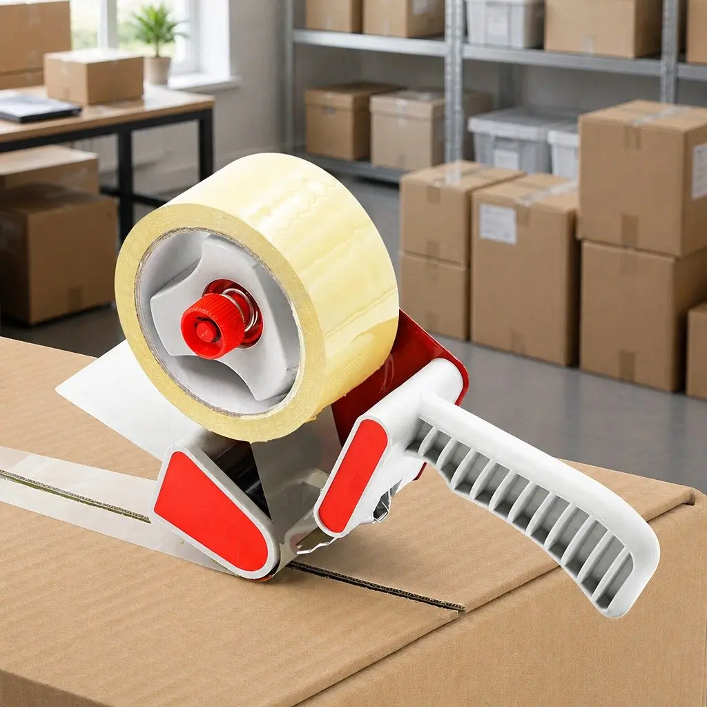 Packaging Tape Dispenser Gun Handheld Ergonomic Grip for 50mm Tape Rolls