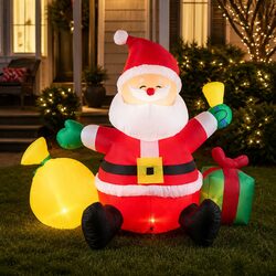 Festive Self-Inflating Christmas Decoration for Yard
