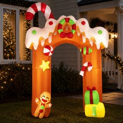 Christmas Inflatable Decoration LED Lights Self-Inflating Outdoor Indoor Yard