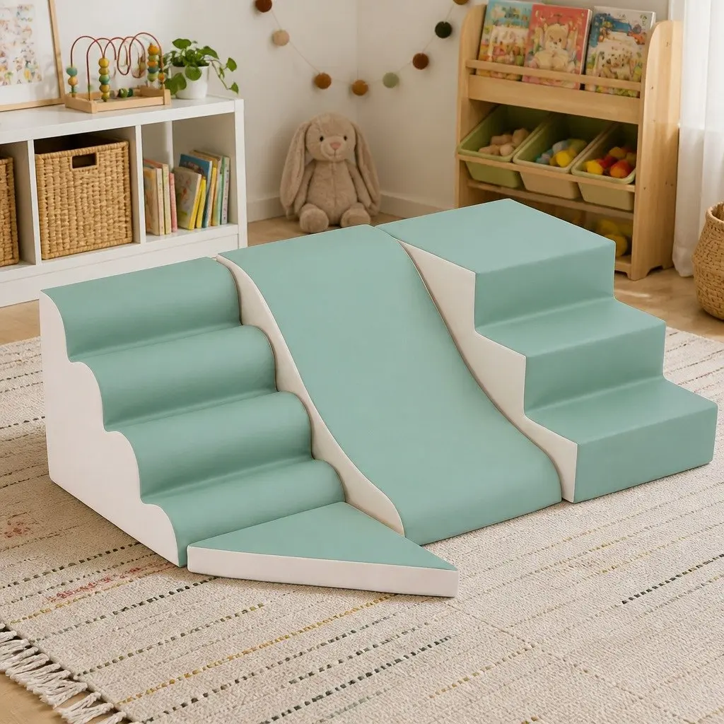 Kids Climbing Blocks 4-Piece Foam Toddler Playset Soft Indoor Activity Toy