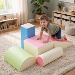 Toddler Indoor Activity Toys: 5-Piece Foam Climbing Set