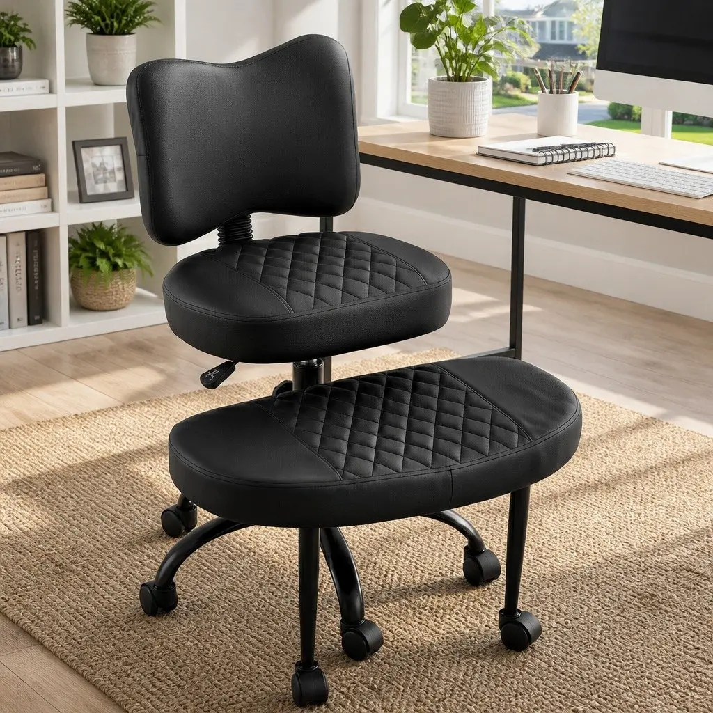 Kneeling Chair Cross Legged Meditation Seat Adjustable Height Office Desk