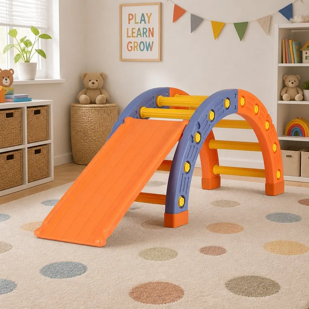 Kids Climbing Frame Set 153cm with Slide Indoor Outdoor Activity Toys