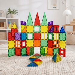 Magnetic Tiles Building Blocks Kids Creative Construction Toy 100 Pieces
