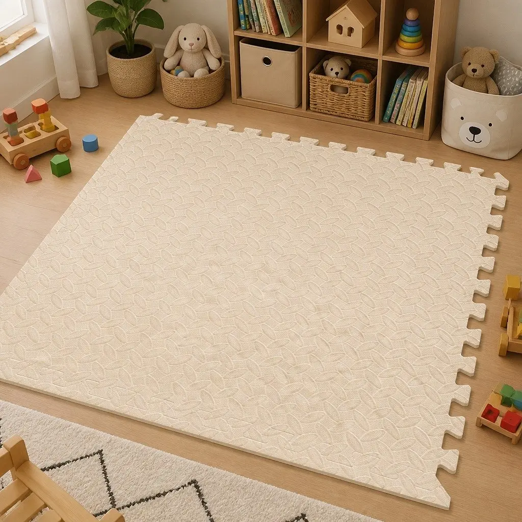 EVA Foam Play Mat 60cm Soft Interlocking Floor Tiles for Kids Activity Playroom
