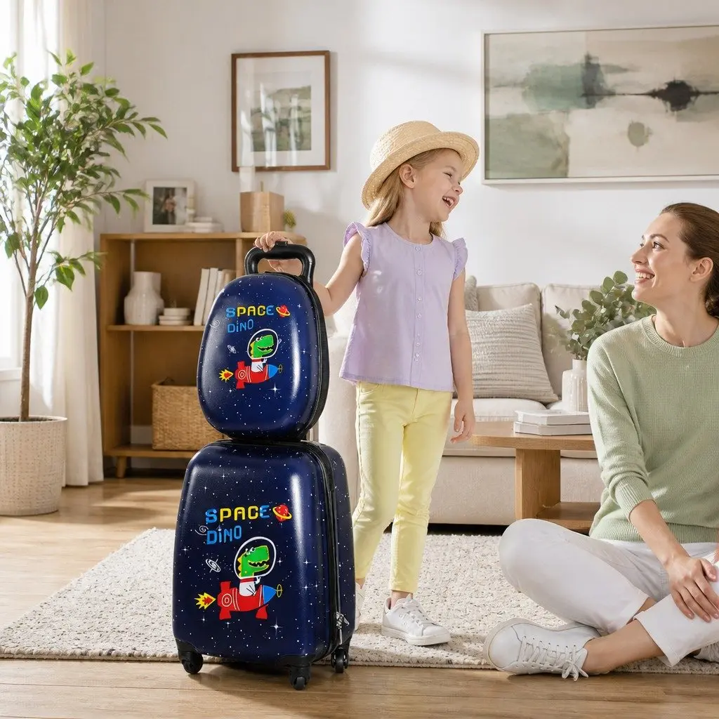 Kids Luggage Set 2PC Lightweight Carry-On Suitcase and Backpack Travel School