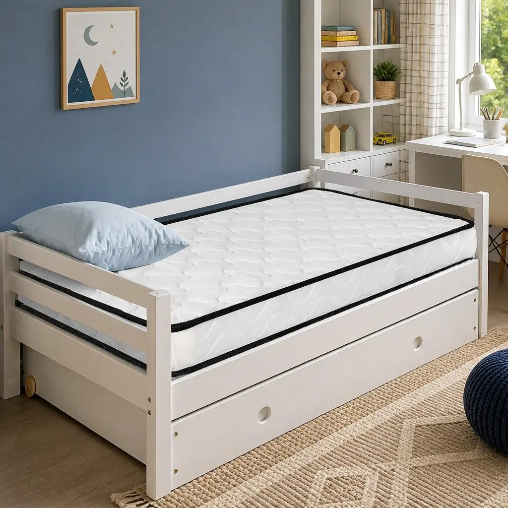 Baby Cot Mattress 70cm x 130cm Firm Support Reversible Spring Coil System