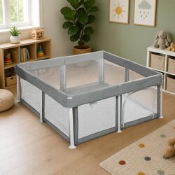 Portable Playpen for Kids 125X125cm with Mesh Panels