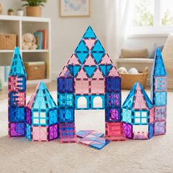 Enhance Playtime with 120PCS Frozen Magnetic Tiles