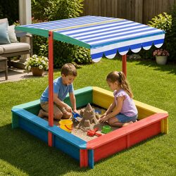 Enhance Your Outdoor Space with a Kids Sandbox 120x120cm