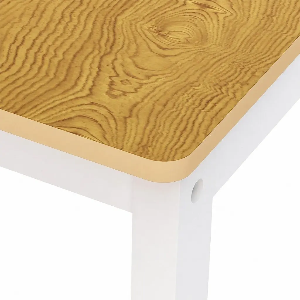 Kids Table and Chairs Set 3PCS Wooden Study Activity Play Craft Art Station