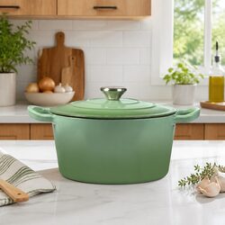 Elevate Your Cooking with a 4L Green Dutch Oven