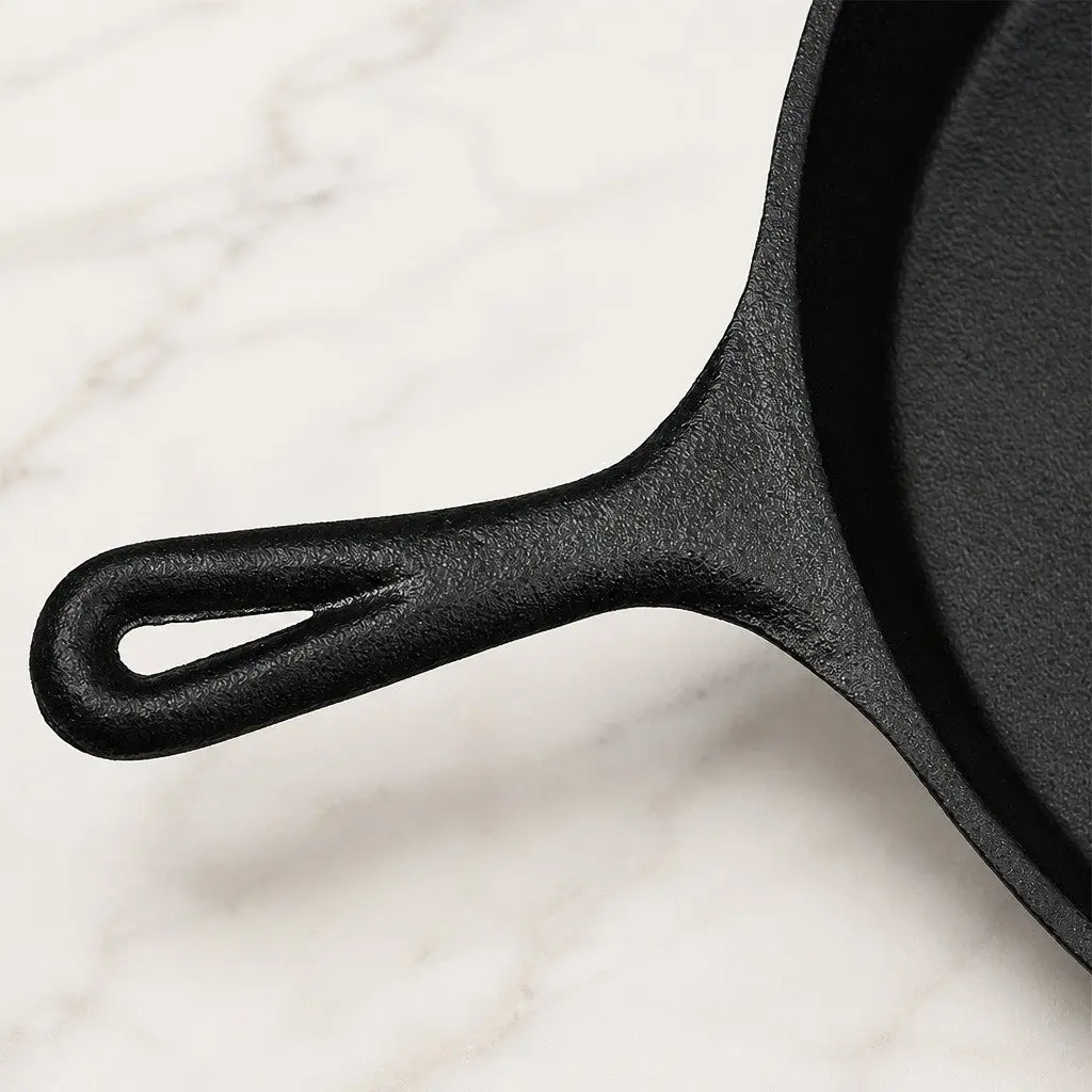 Cast Iron Frying Pan Non Stick Skillet All Cooktops Induction Camping Cooking