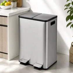 Elevate Your Kitchen with 60L Dual Compartment Bin