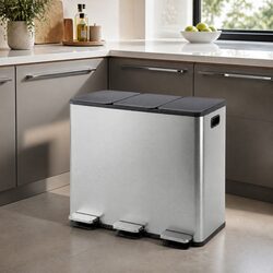 Transform Your Kitchen with a 3 Compartment Pedal Bin