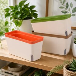 Enhance Your Space with Self Watering Plant Pots - Set of 3