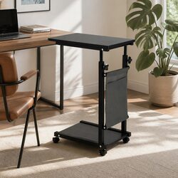 Mobile Laptop Desk Height Adjustable Workstation Portable Computer Table 48CM