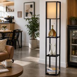 Enhance Your Space with a Vintage Floor Lamp and Storage