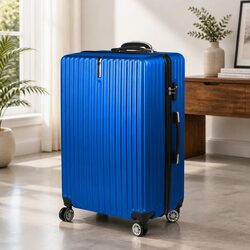28 Inch Blue Spinner Suitcase for Effortless Travel