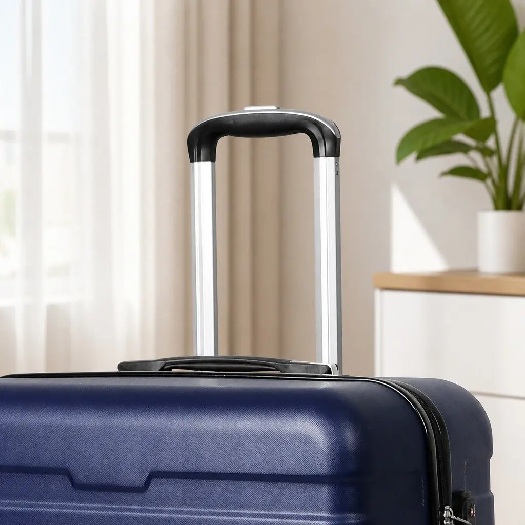 20 Inch Carry On Luggage Suitcase Cabin Bag Lightweight Travel Case Navy