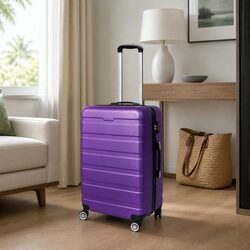 Travel Smart with Our Stylish 24 Inch Purple Suitcase