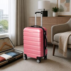 Travel Light with the Rose Gold Luggage Suitcase