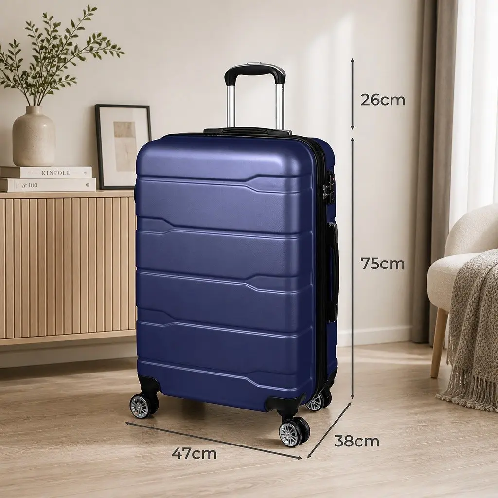 28" Expandable Hard Shell Suitcase Lightweight Spinner Wheels Combination Lock