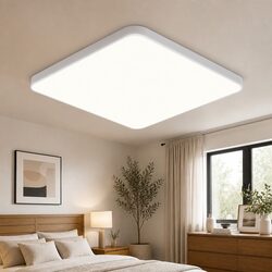 LED Ceiling Down Light 36W Ultra-Thin 5CM Panel Flush Mount Bedroom Kitchen