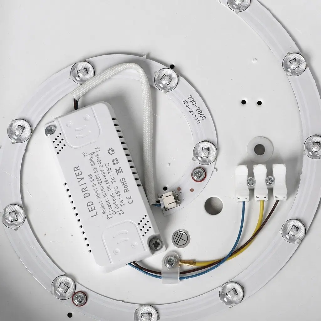 LED Ceiling Light 72W 3-Colour Temperature Warm Neutral Cold White Round Modern