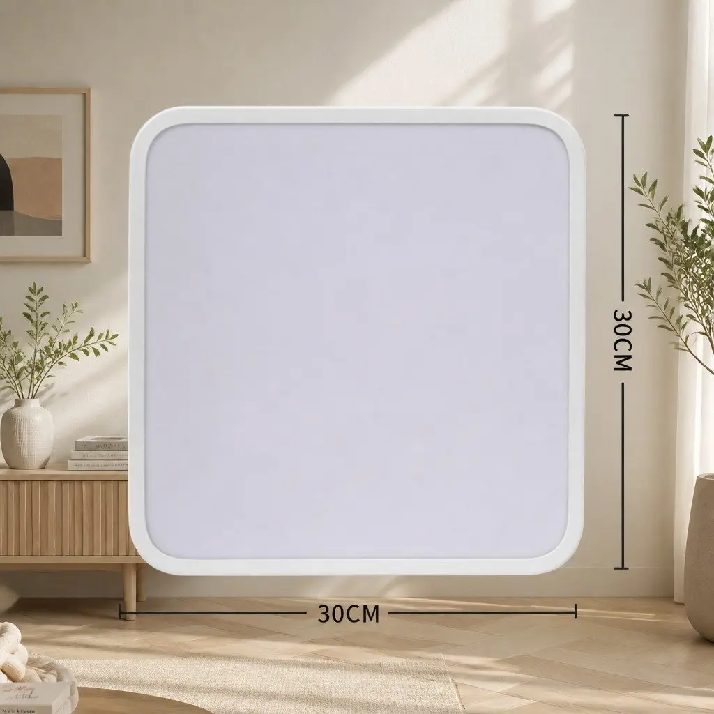LED Ceiling Light 36W 30cm Ultra-Thin 3-Colour Dimmable Square Flush Mount