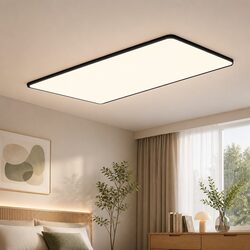 Transform Your Space with 90W Black LED Ceiling Light
