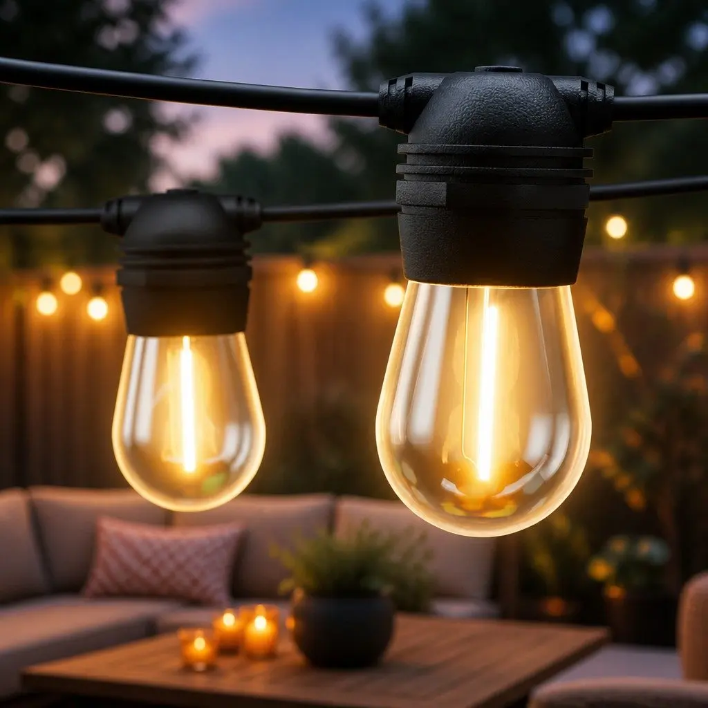 50m Warm White Solar String Lights